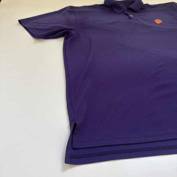 Under Armour Polo Shirt Mens Medium Clemson Tigers Performance Stretch - Picture 5 of 12